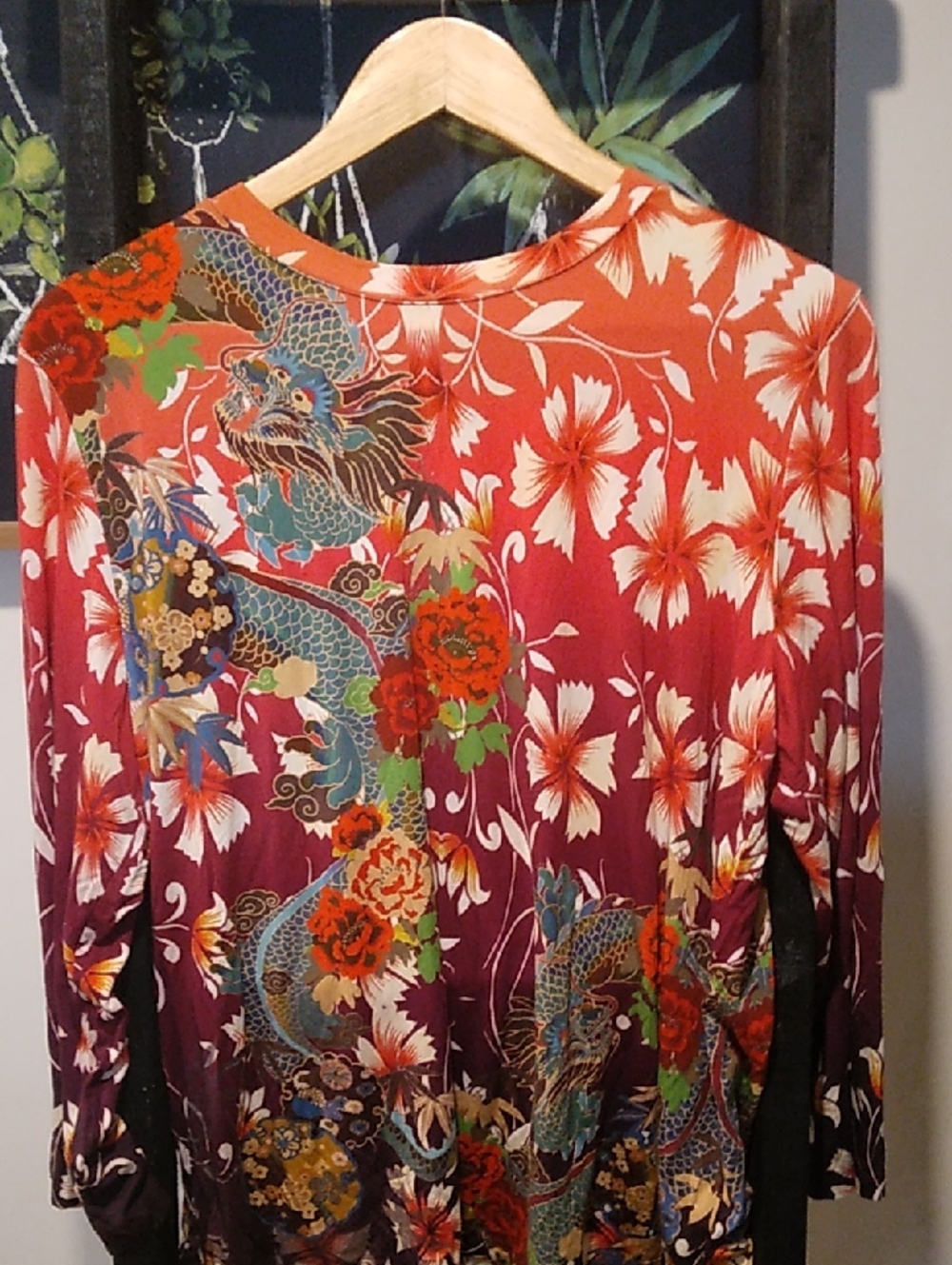 Women's Johnny Was Adalena Kimono Long Sleeve Tee - Picture 3 of 12